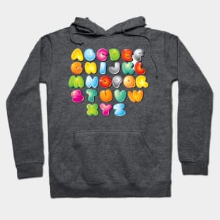 Colourful Alphabet No1 Hoodie